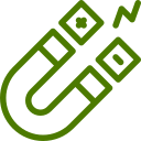 Ferrous and non-ferrous metal recycling icon